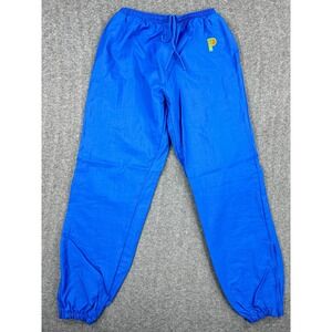 Pro Player Pants Mens Large Blue Windbreaker‎ Lined Zip Ankle Joggers